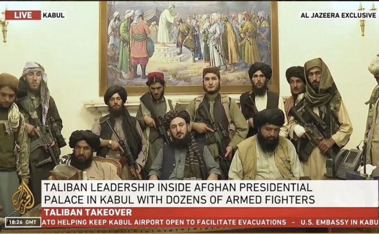 Ahmad Shah Durrani: The painting Behind the Taliban's Presidential Building in Afghanisthan