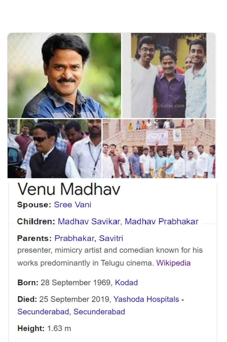 Remembering the Legendary Actor- Comedian Venumadhav